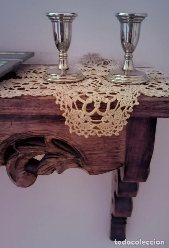 Vintage: Candelabros vintage de alpaca - Foto 1