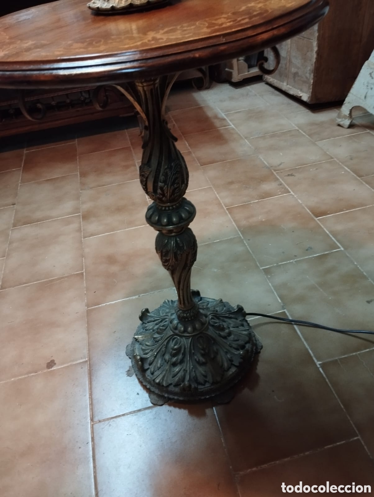 Vintage: Antigua lampara de pie - Foto 3