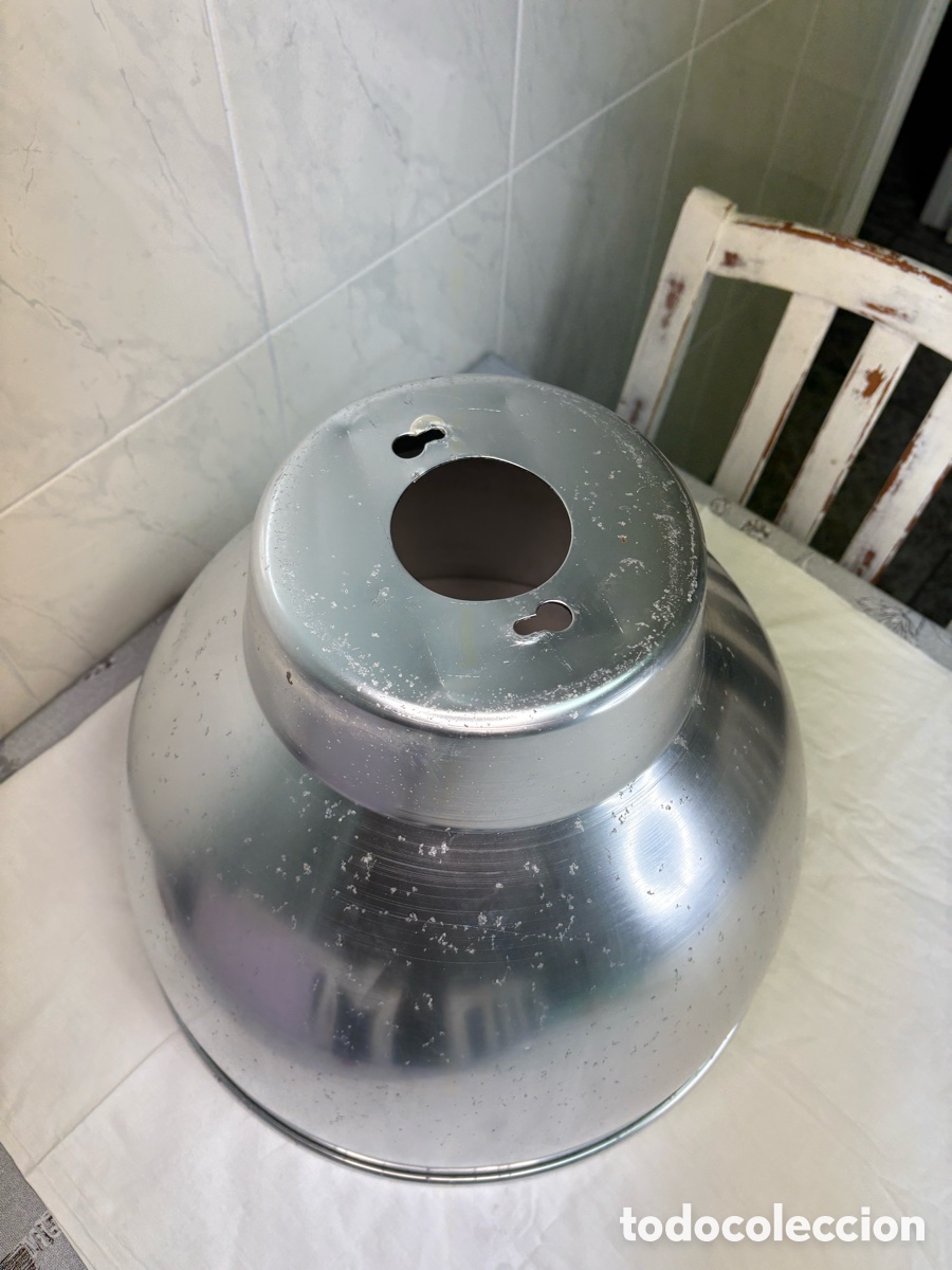 Vintage: 2 lamparas aluminio industriales - Foto 18