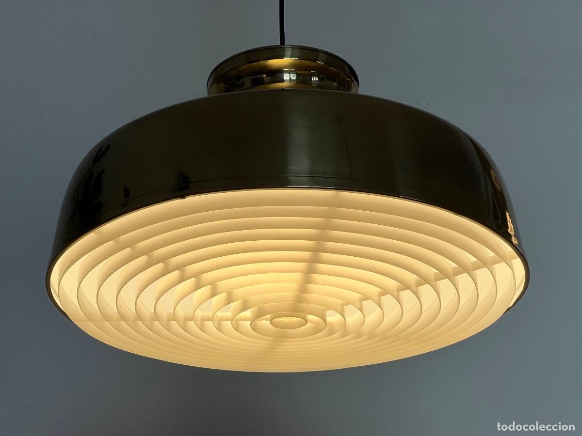 Vintage: Large brass pendant light. Sweden 1960s - Foto 4