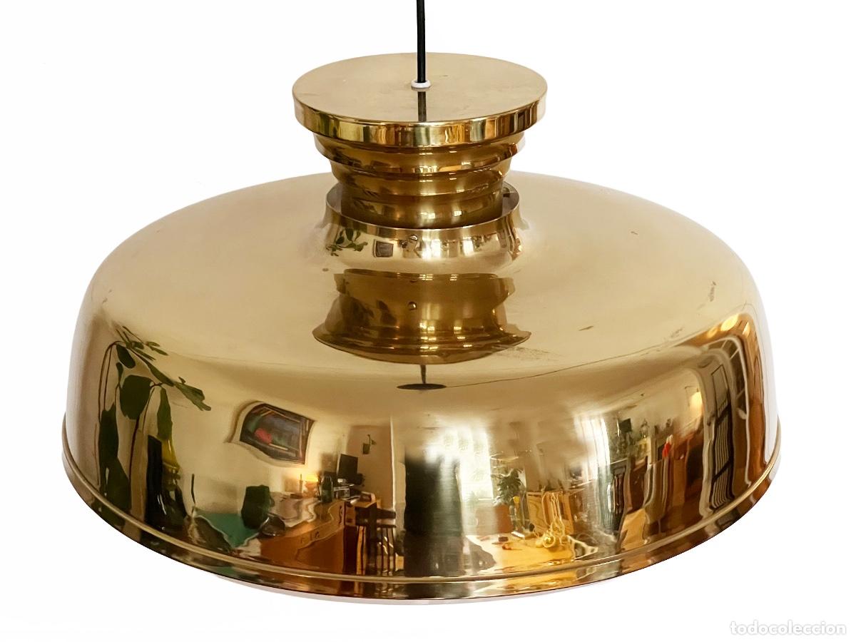 Vintage: Large brass pendant light. Sweden 1960s - Foto 5
