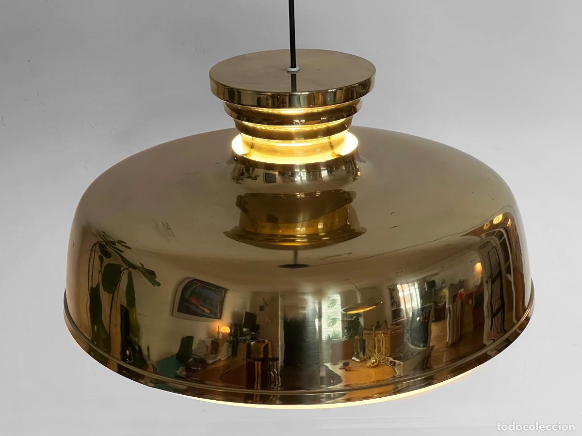 Vintage: Large brass pendant light. Sweden 1960s - Foto 6