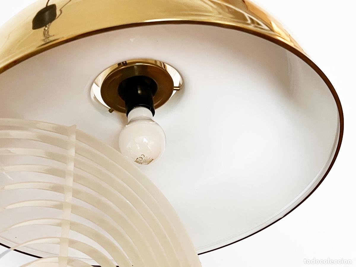 Vintage: Large brass pendant light. Sweden 1960s - Foto 10