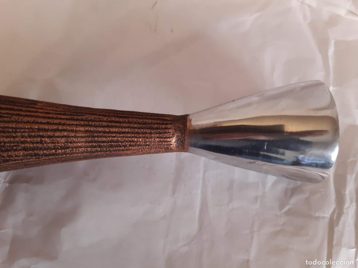 Vintage: PAR DE CANDELEROS DE ALUMINIO - Foto 5