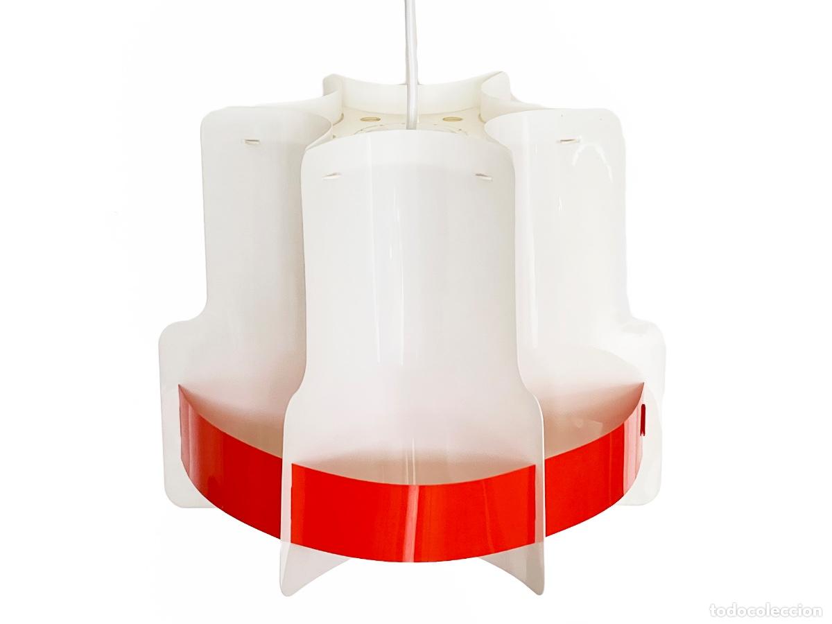 Vintage: Plastic sheet pendant light by Quality System. Denmark 1970s - Foto 5
