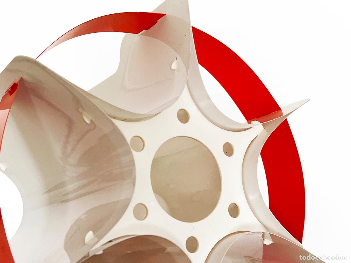 Vintage: Plastic sheet pendant light by Quality System. Denmark 1970s - Foto 11