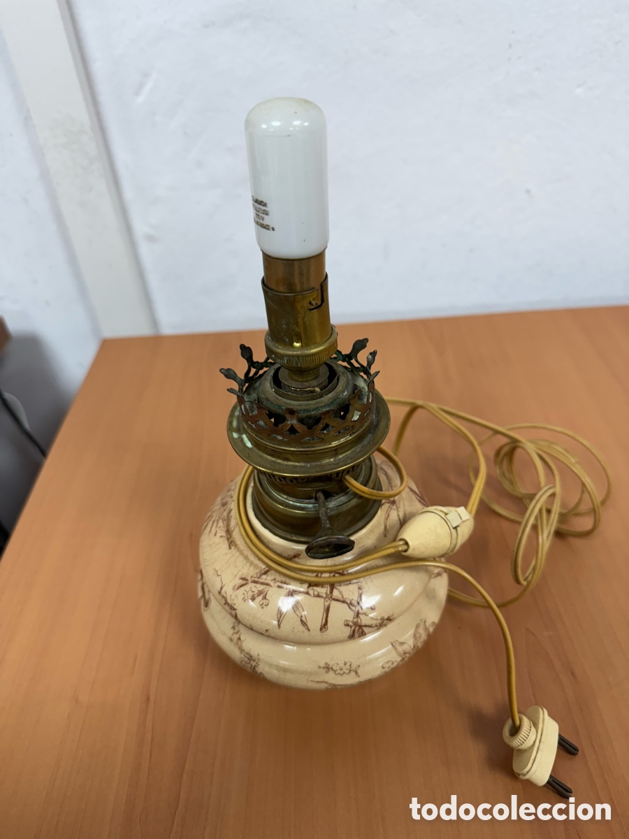 Vintage: L&aacute;mpara antigua con cable - Foto 1