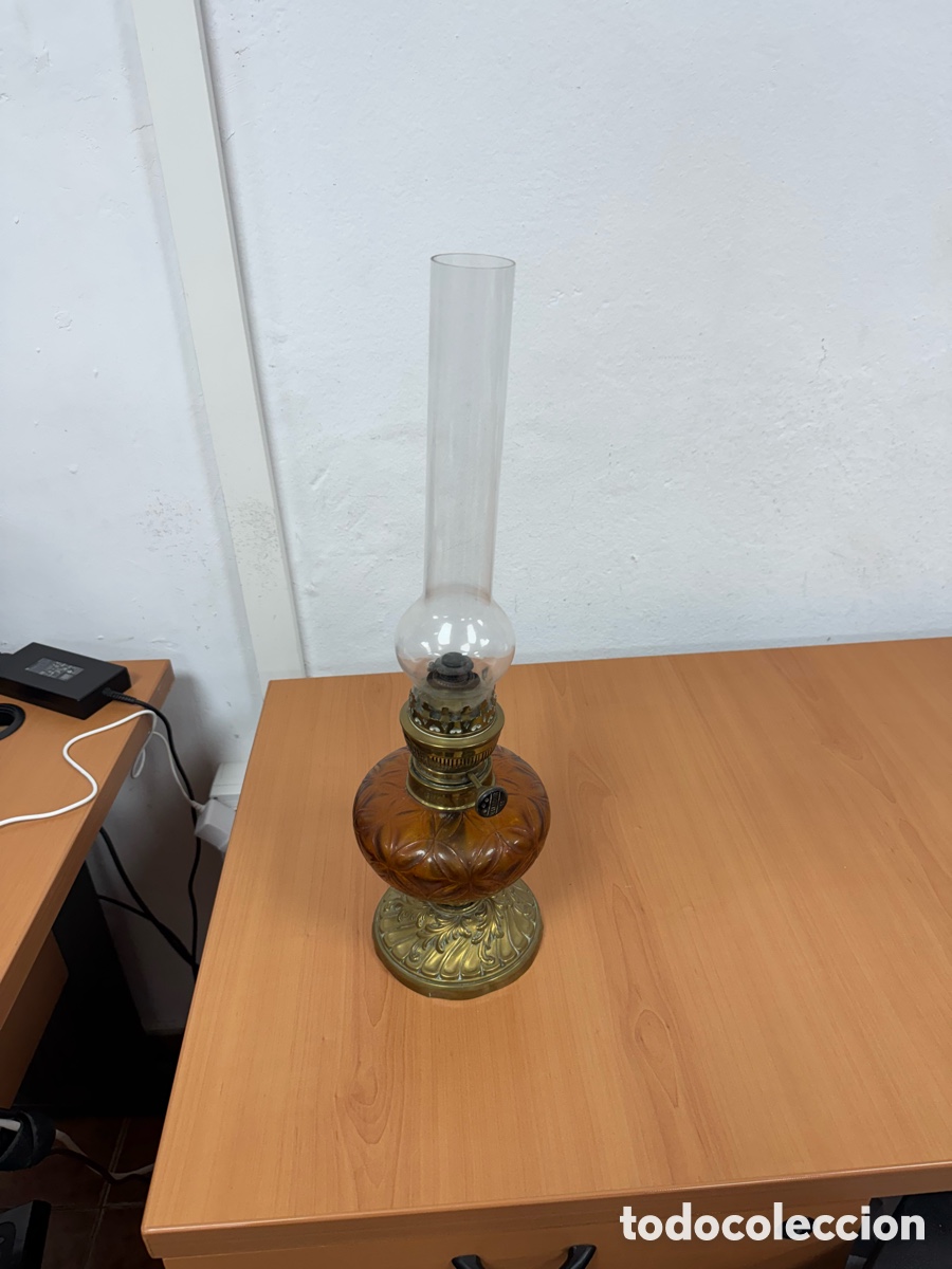 Vintage: Quinquel antiguo con aplique - Foto 4