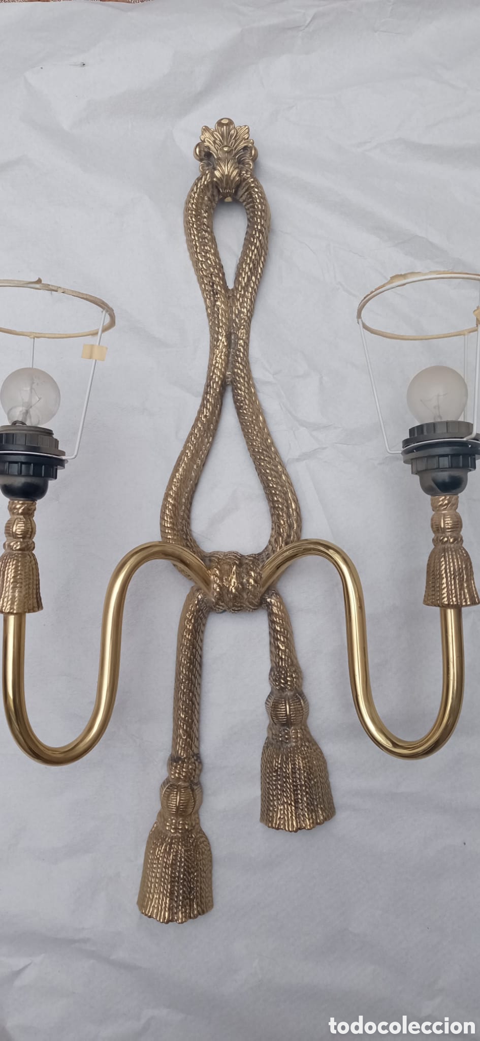Vintage: 2 lamparas, candelabros de pared - Foto 1