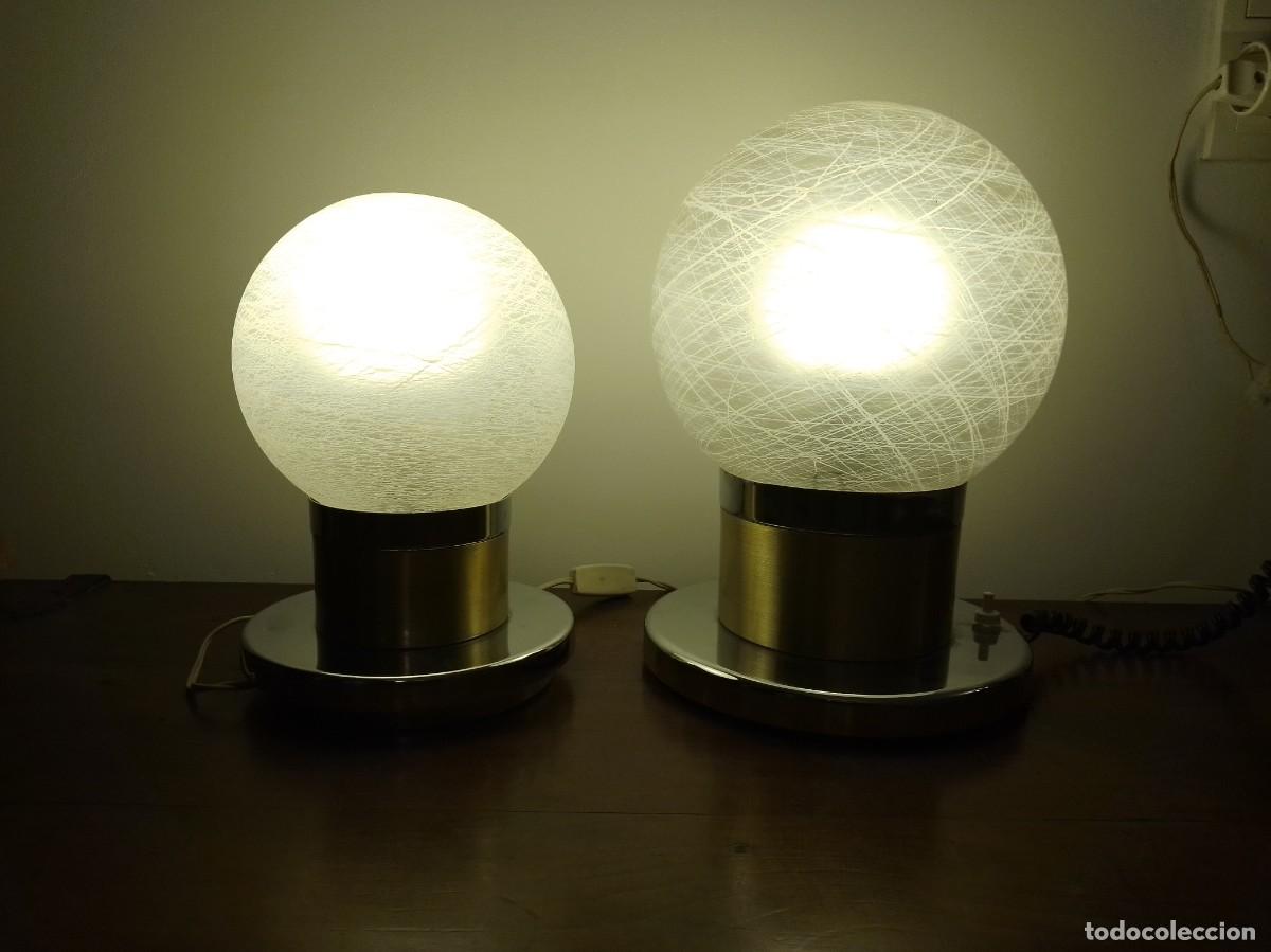 Vintage: 2 l&aacute;mparas vintage space age - Foto 3