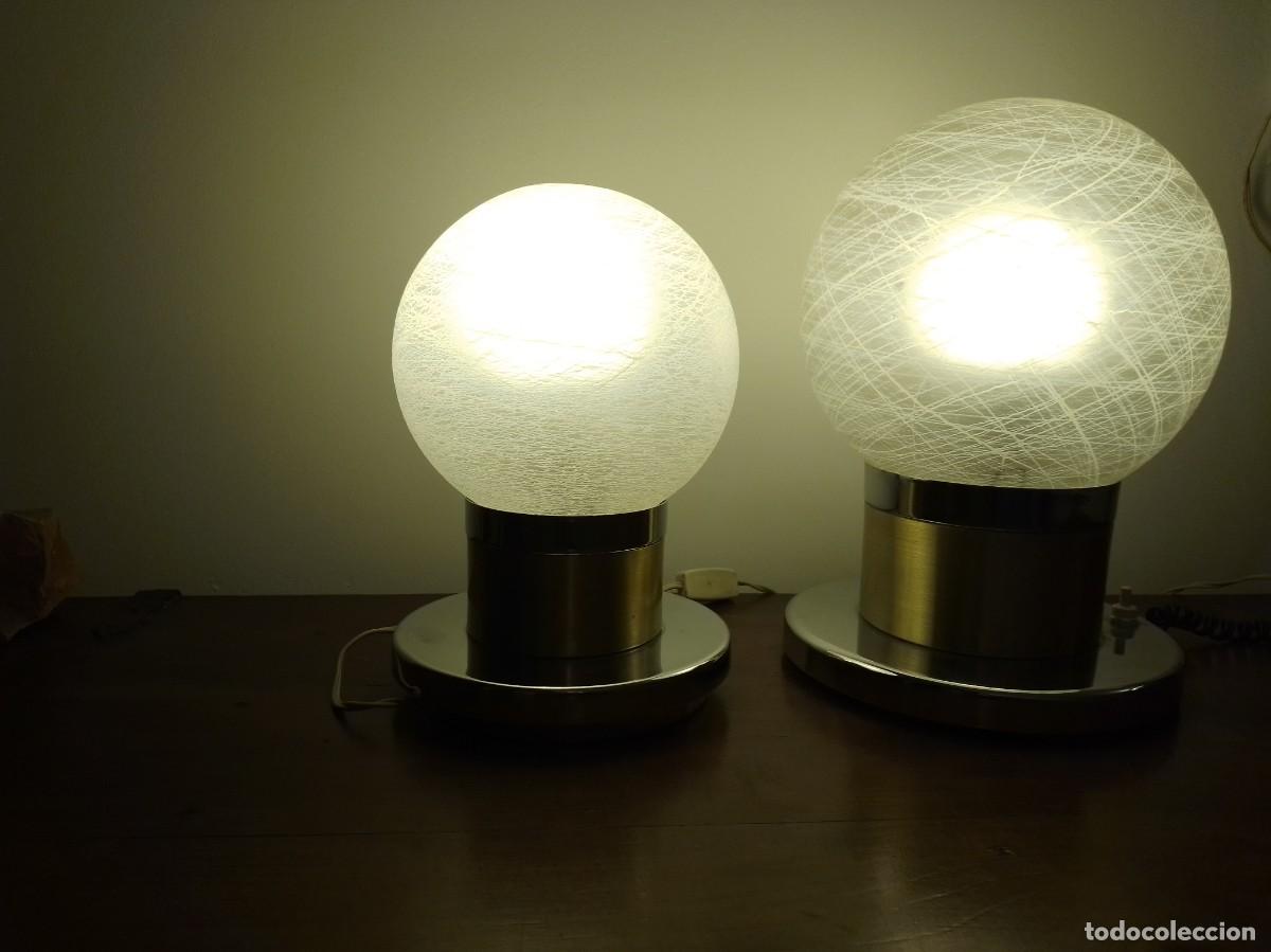 Vintage: 2 l&aacute;mparas vintage space age - Foto 6