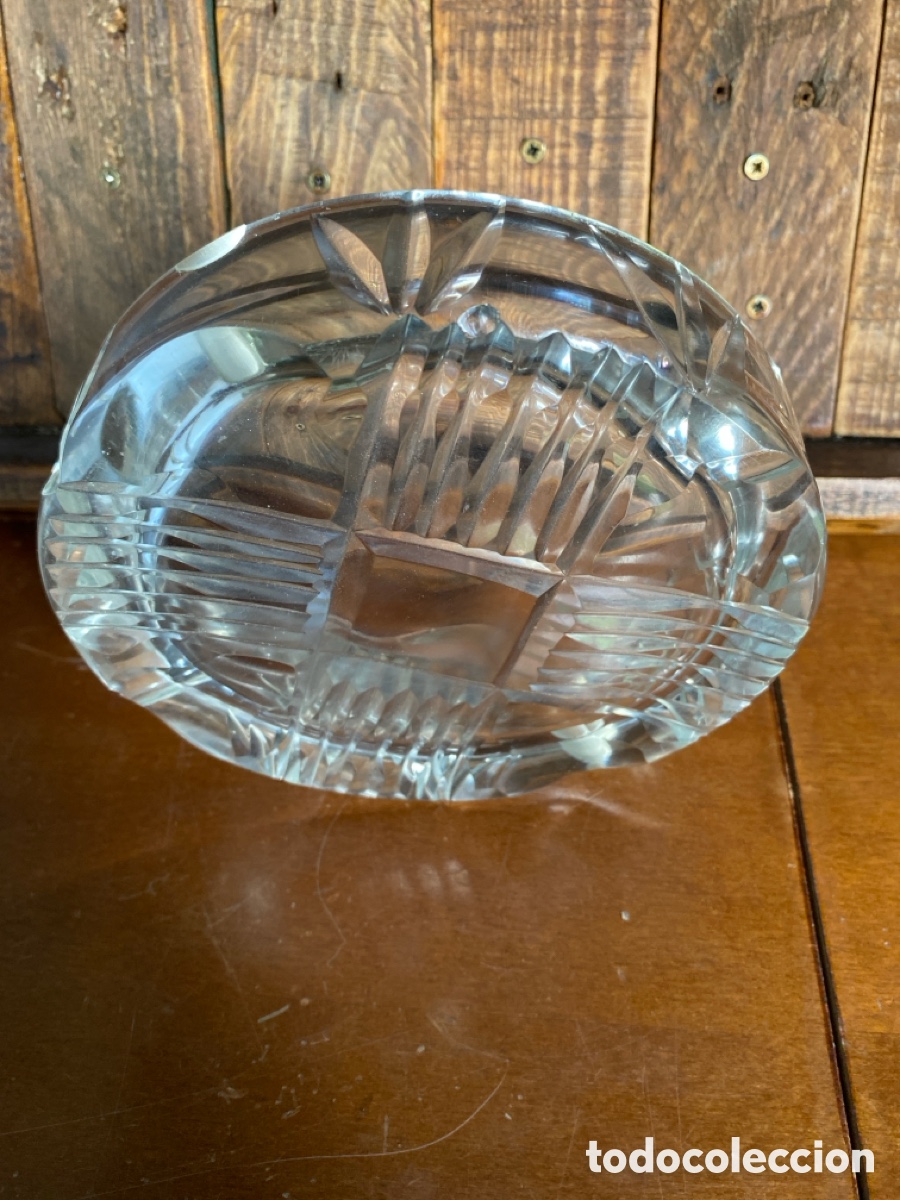 Vintage: Cenicero de cristal tallado - Foto 4