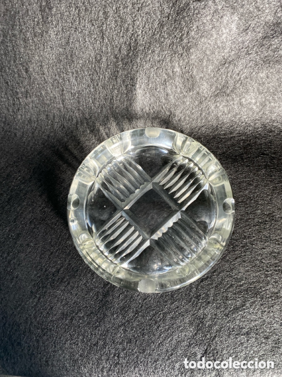 Vintage: Cenicero de cristal tallado - Foto 6