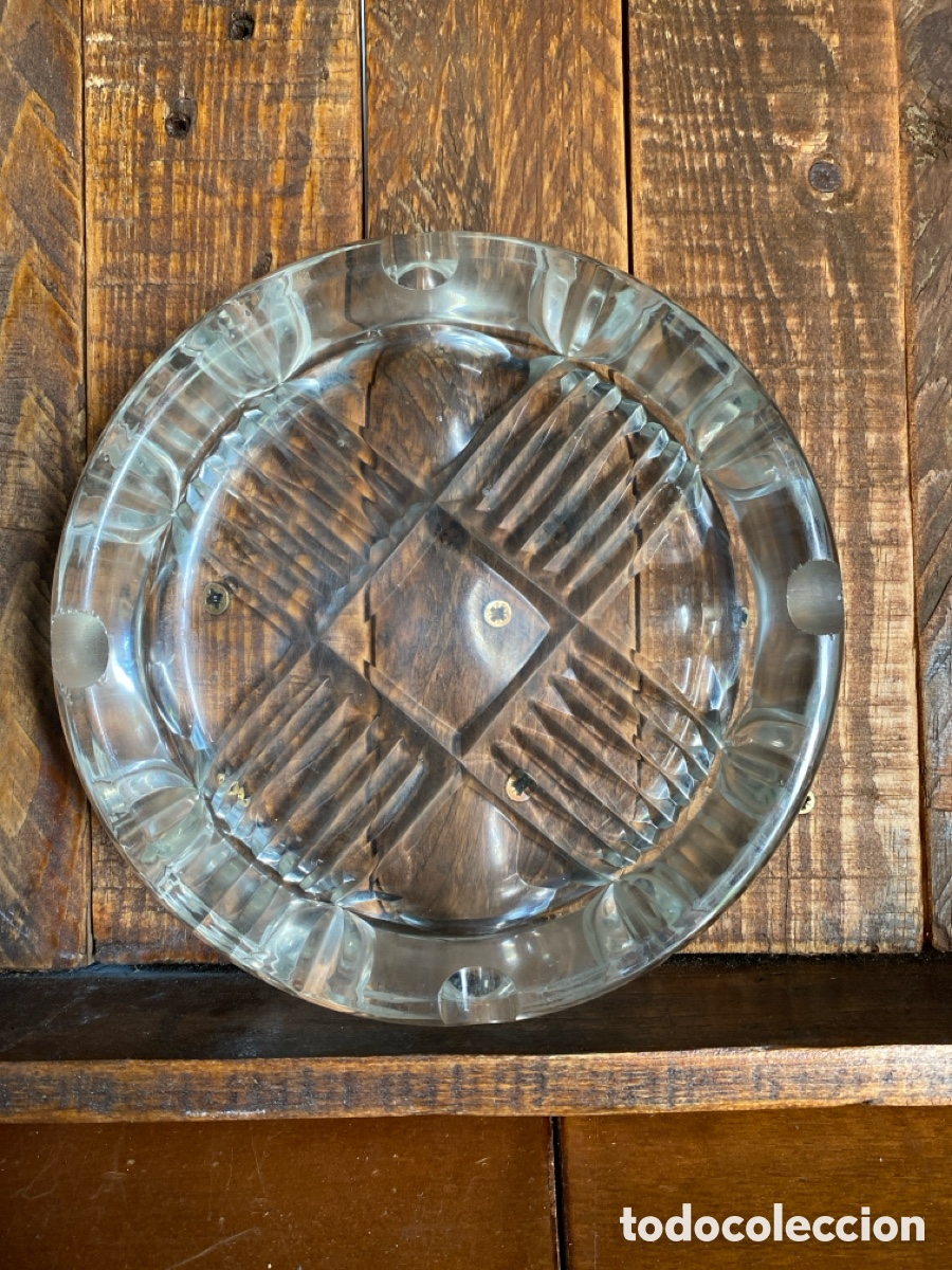 Vintage: Cenicero de cristal tallado - Foto 1