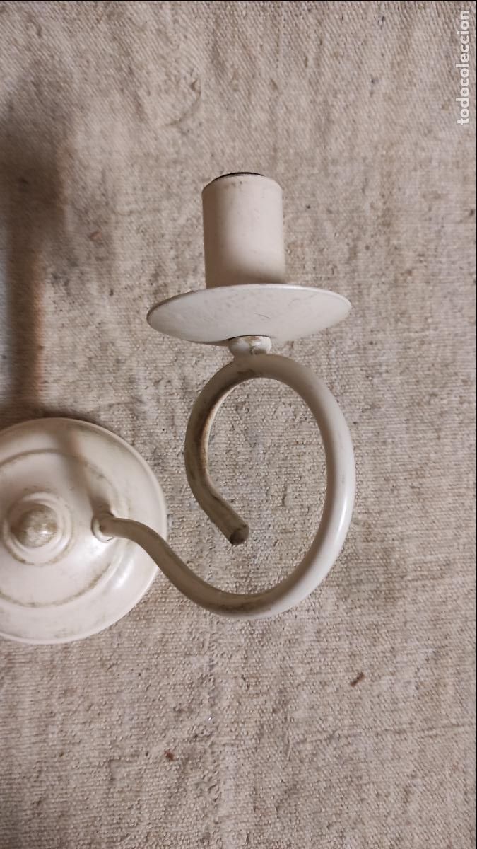 Vintage: aplique de pared de dosl luces metal - Foto 3