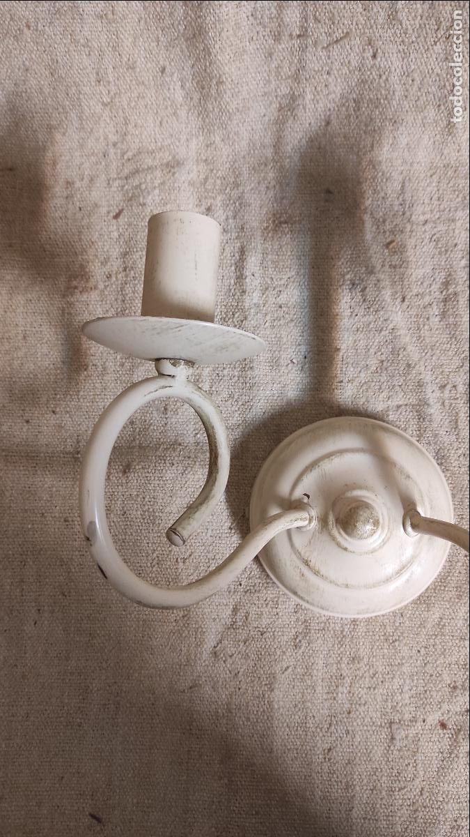 Vintage: aplique de pared de dosl luces metal - Foto 4