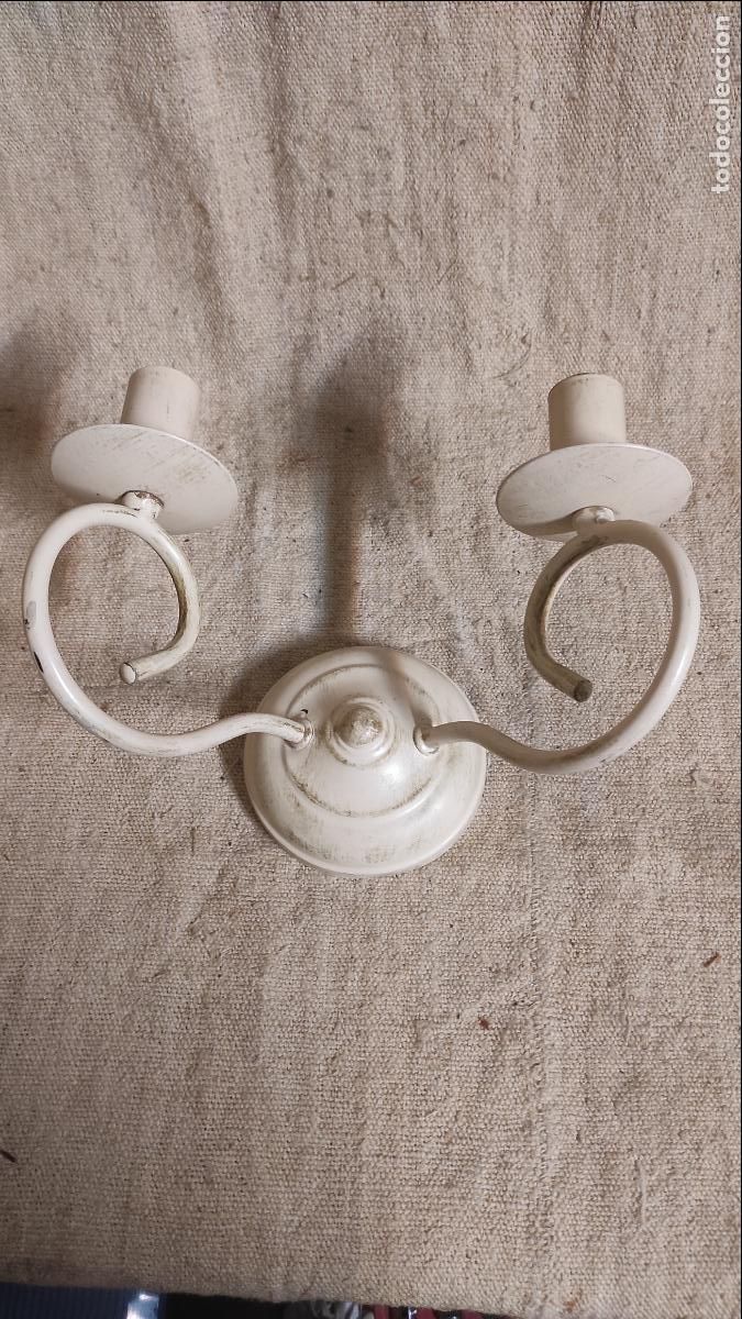 Vintage: aplique de pared de dosl luces metal - Foto 1