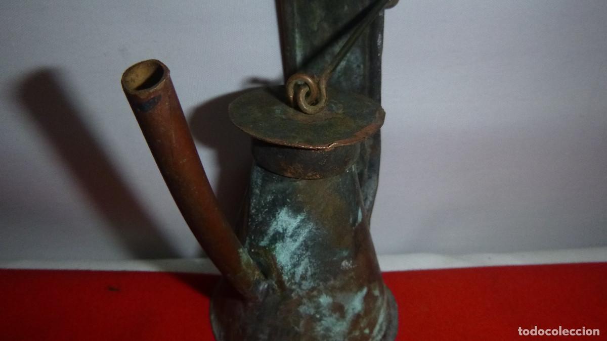 Vintage: LOTE DOS CANDILES FAROLES DE COBRE - Foto 4