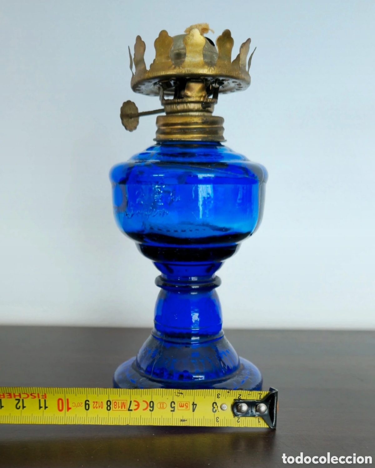 Vintage: Quinque azul y laton - Foto 9