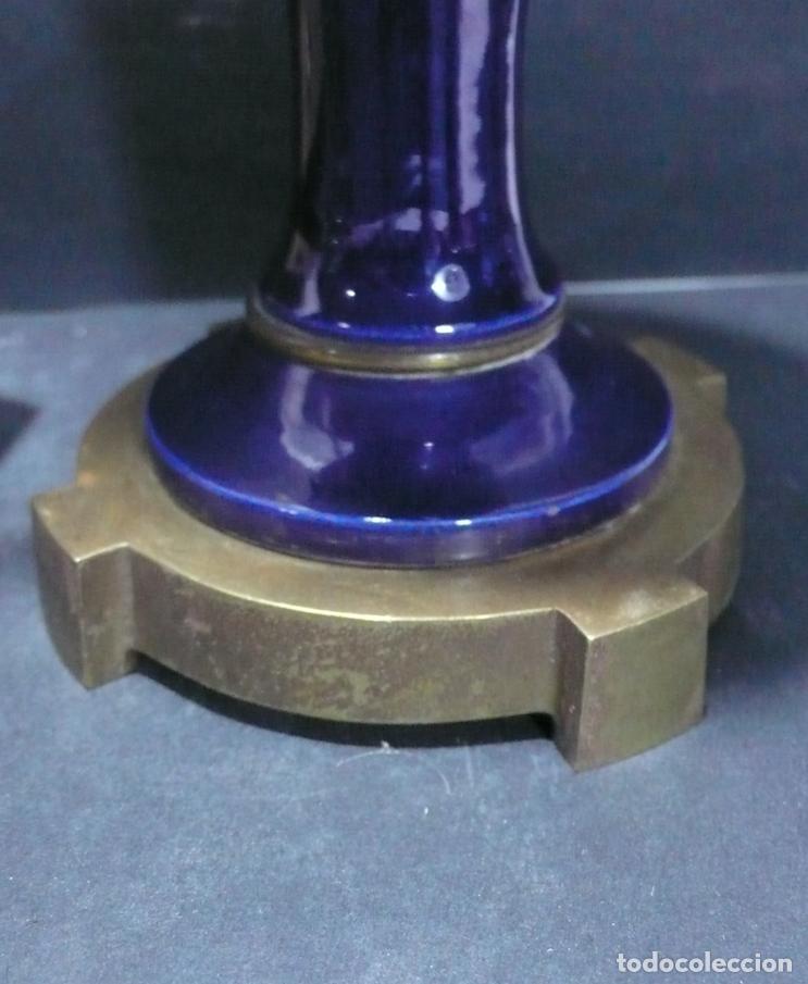 Vintage: PIE DE LAMPARA PORCELANA - Foto 4