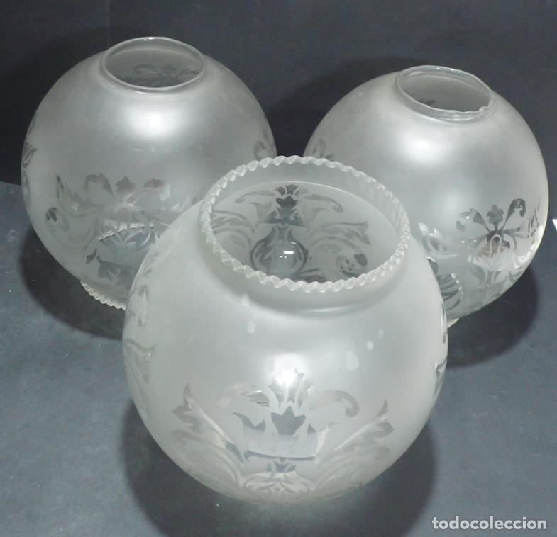Vintage: TRES TULIPAS DE CRISTAL - Foto 4