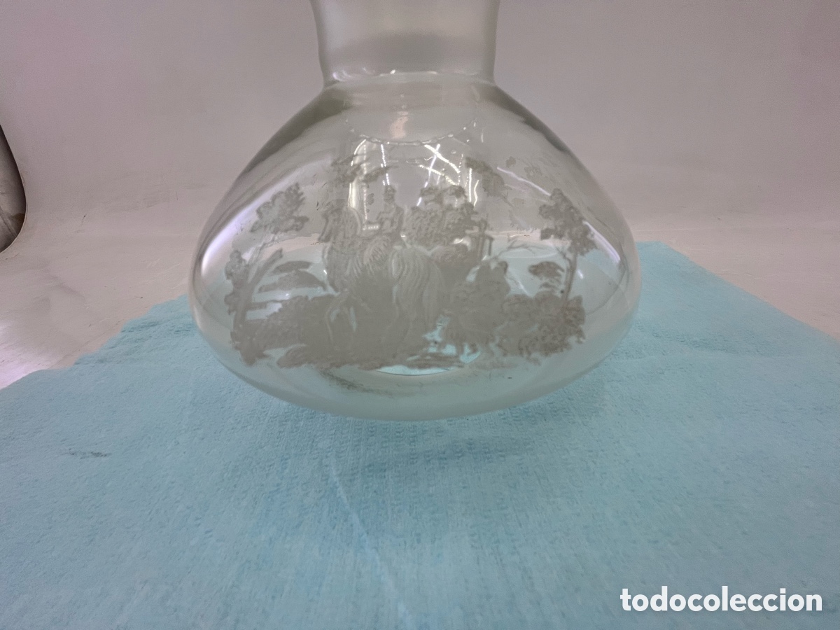 Vintage: Plaf&oacute;n transparente con 3 dibujos en blanco - Foto 2