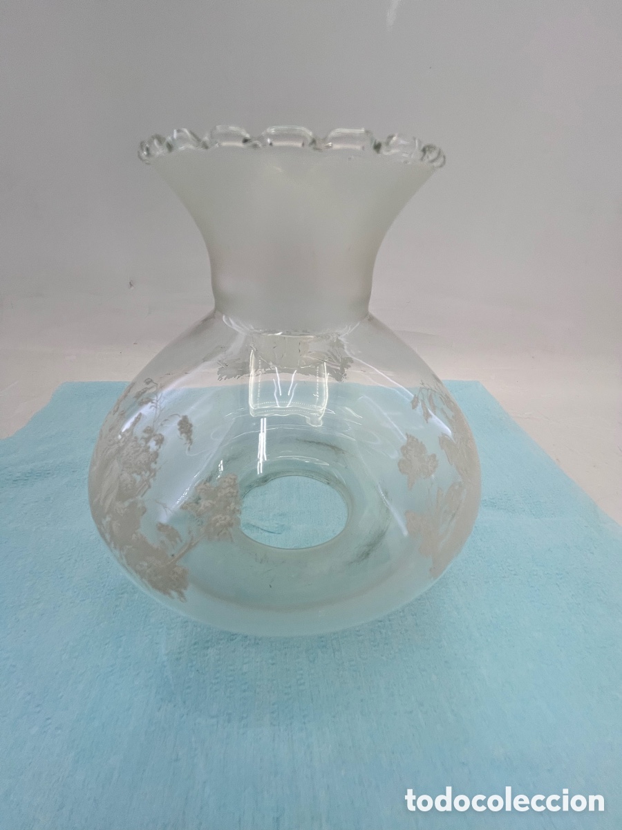 Vintage: Plaf&oacute;n transparente con 3 dibujos en blanco - Foto 3