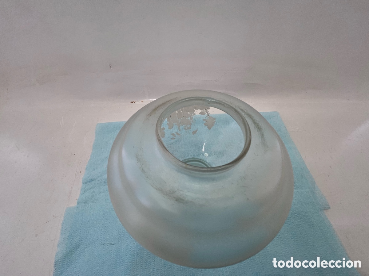 Vintage: Plaf&oacute;n transparente con 3 dibujos en blanco - Foto 5