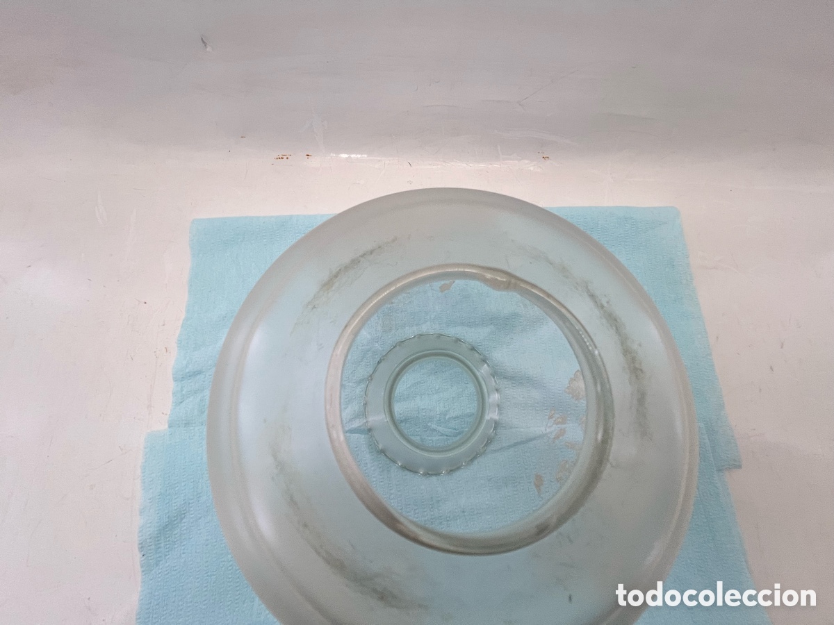 Vintage: Plaf&oacute;n transparente con 3 dibujos en blanco - Foto 6