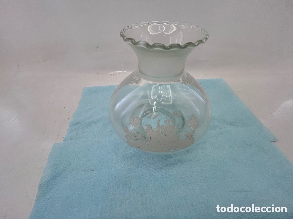 Vintage: Plaf&oacute;n transparente con 3 dibujos en blanco - Foto 8