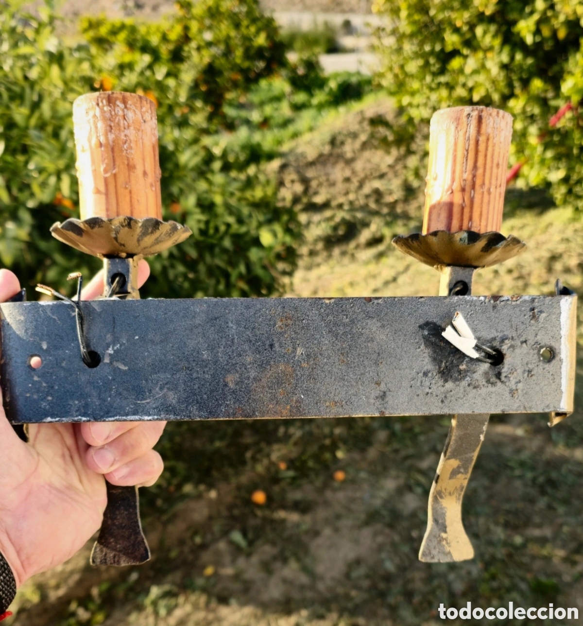 Vintage: Aplique el&eacute;ctrico forja - Foto 6