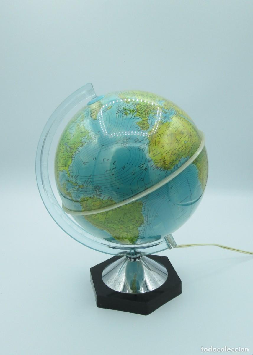 Vintage: Globo terr&aacute;queo con luz Salvat - Foto 2