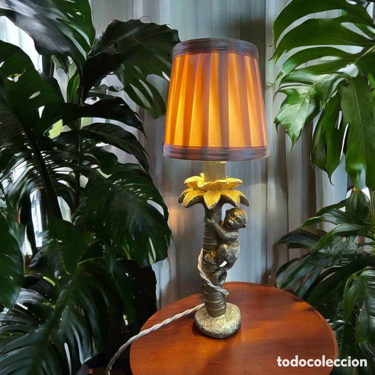 Vintage: L&aacute;mpara mono en palmera - Foto 2