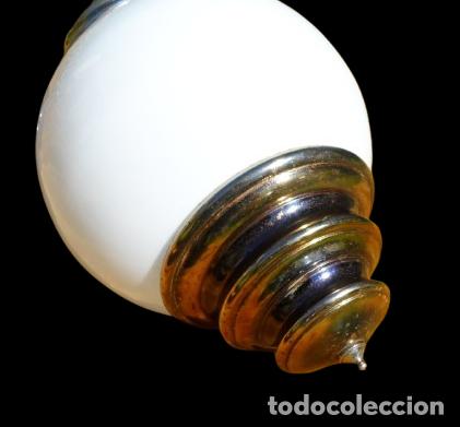 Vintage: LAMPARA DE TECHO&nbsp; DE OPALINA ART DECO FRANCINE - Foto 4