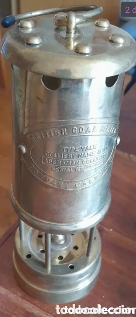 Vintage: Lampara minera objeto de decoraci&oacute;n - Foto 2