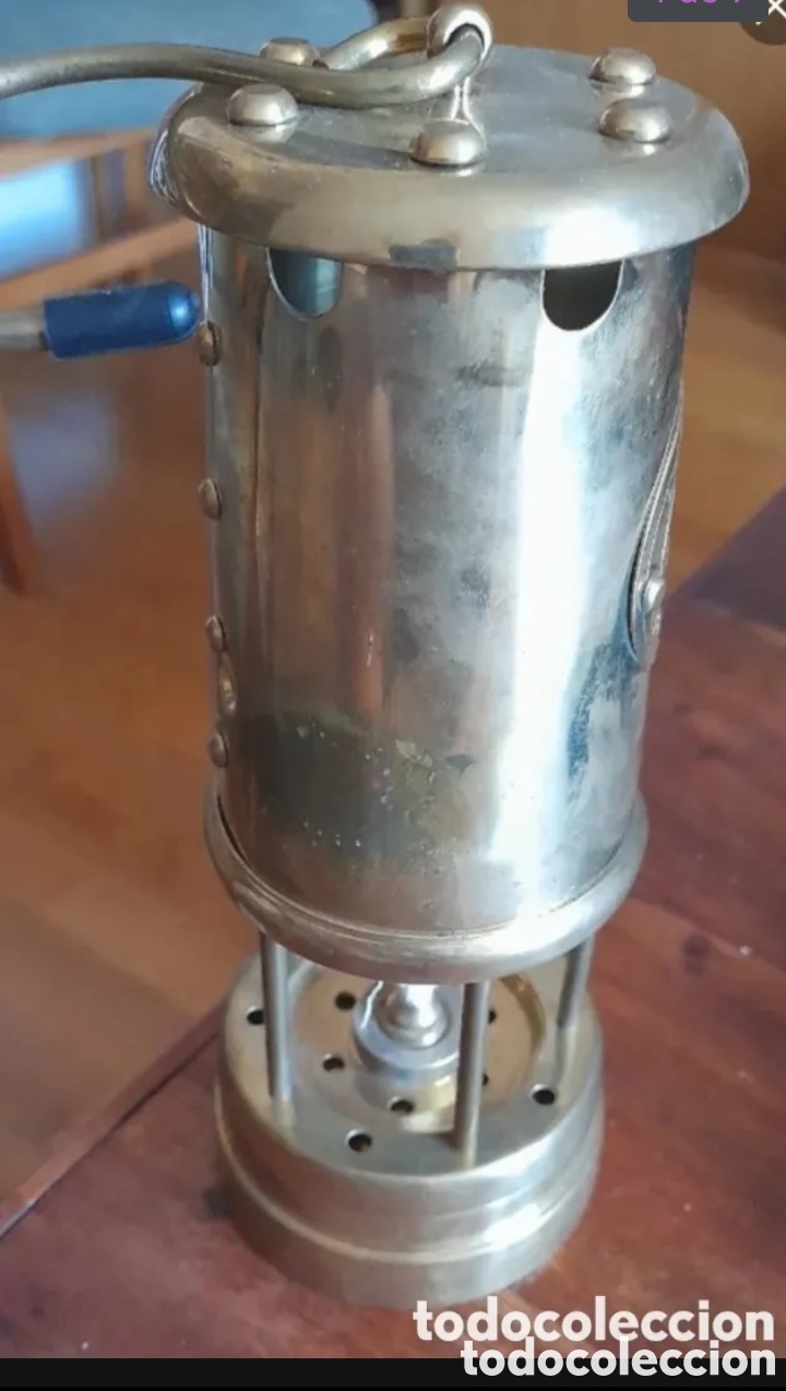 Vintage: Lampara minera objeto de decoraci&oacute;n - Foto 4