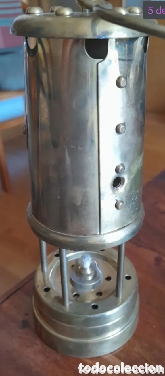 Vintage: Lampara minera objeto de decoraci&oacute;n - Foto 5
