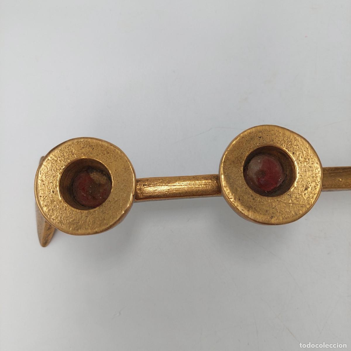 Vintage: Candelabro de bronce brutalista Harjes - Foto 2
