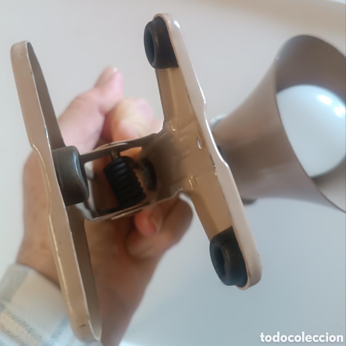Vintage: LAMPARA PINZA con interruptor en el cable, direccionable, 2,30 mts. cable. - Foto 3