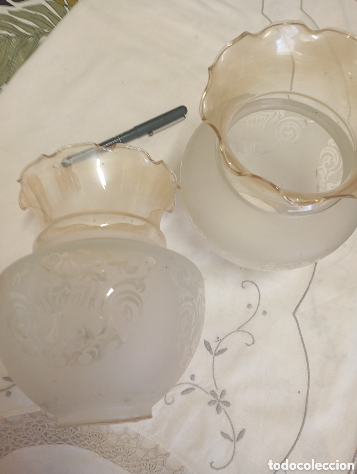 Vintage: 2 tulipas grabadas al acido - Foto 2