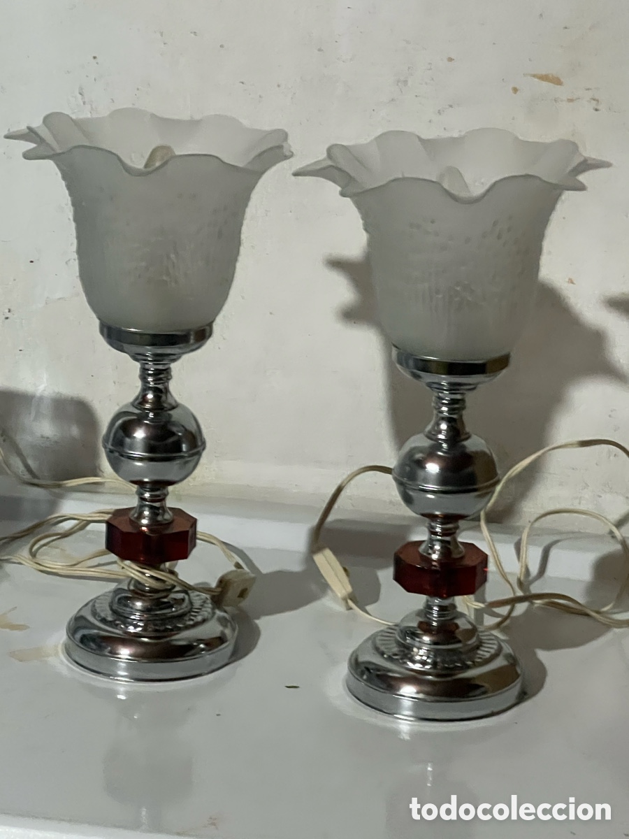 Vintage: L&Aacute;MPARAS MESITA RETRO - Foto 1