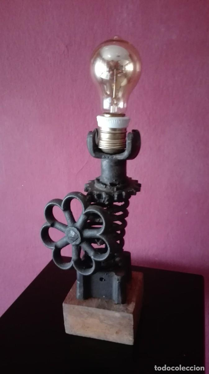 Vintage: LAMPARA PIEZAS INDUSTRIALES - Foto 2