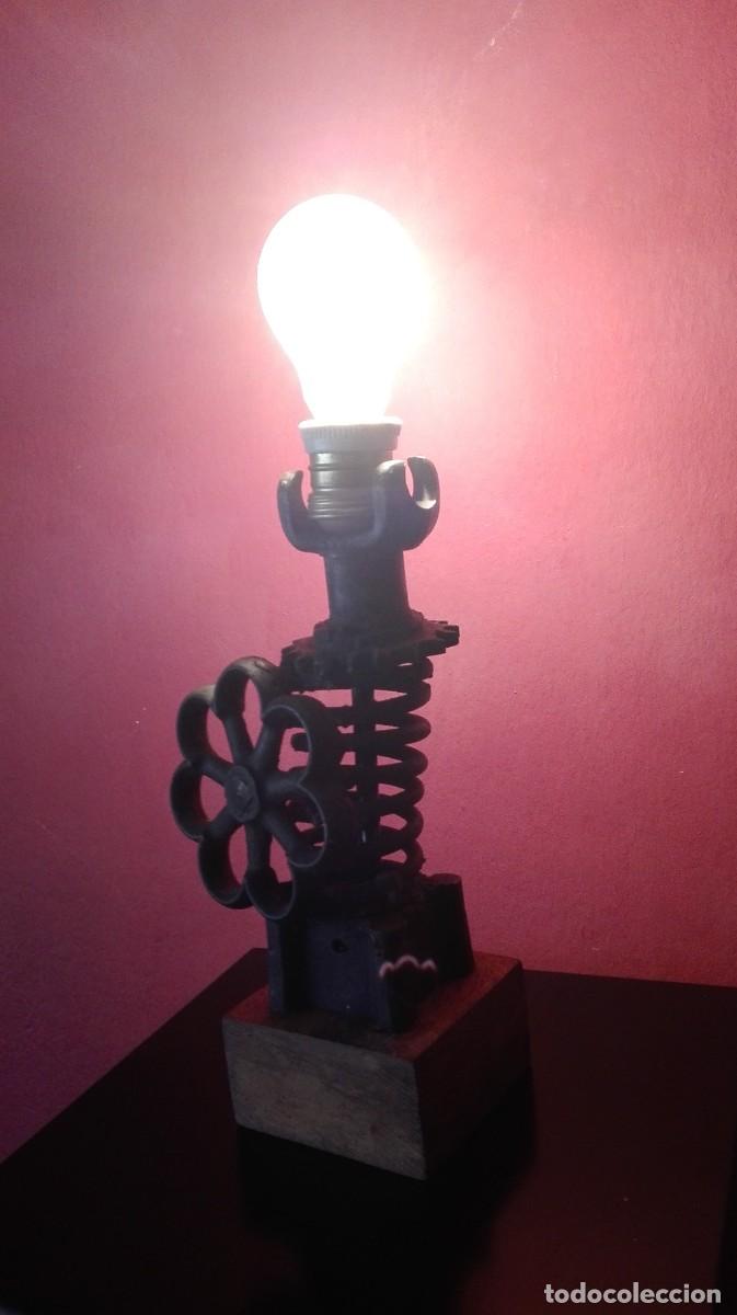 Vintage: LAMPARA PIEZAS INDUSTRIALES - Foto 3