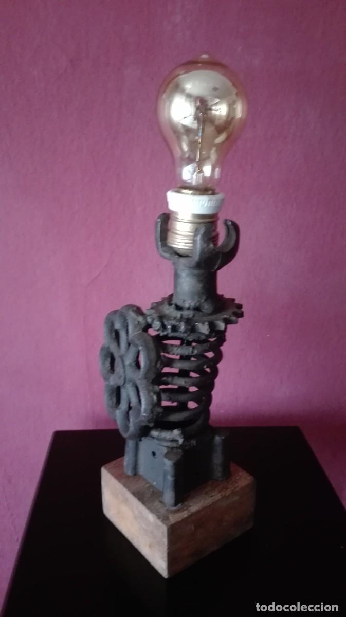 Vintage: LAMPARA PIEZAS INDUSTRIALES - Foto 5