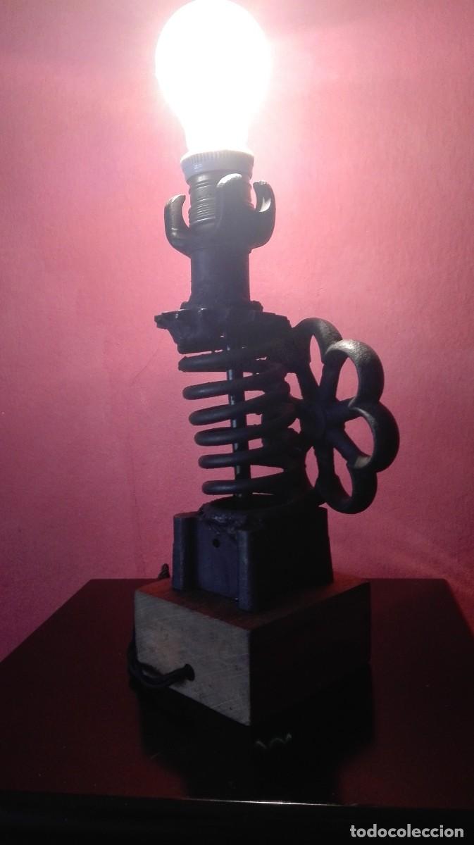 Vintage: LAMPARA PIEZAS INDUSTRIALES - Foto 6