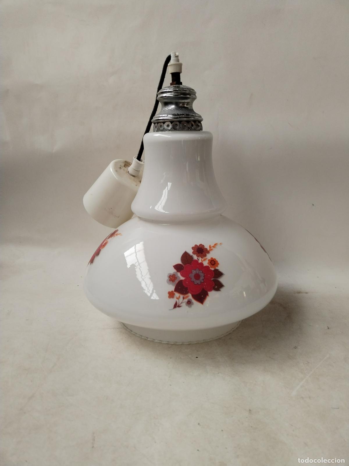 Vintage: lampara de techo vintage cristal - Foto 8