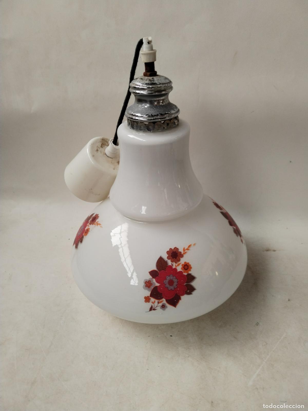 Vintage: lampara de techo vintage cristal - Foto 9