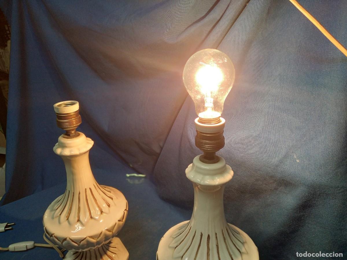 Vintage: ANT&Iacute;GUAS L&Aacute;MPARAS DE MESA DE CER&Aacute;MICA - Foto 15