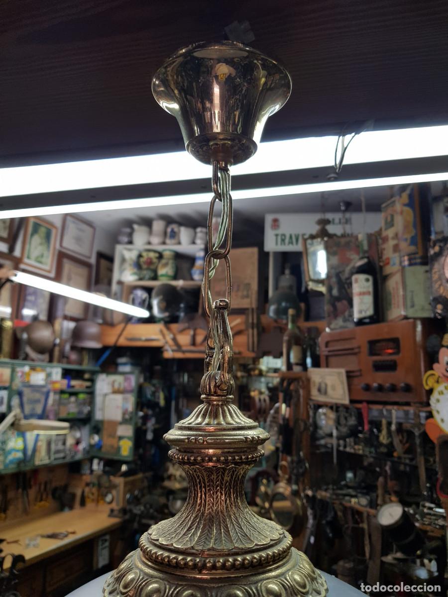 Vintage: LAMPARA DE TECHO-BRONCE - Foto 2