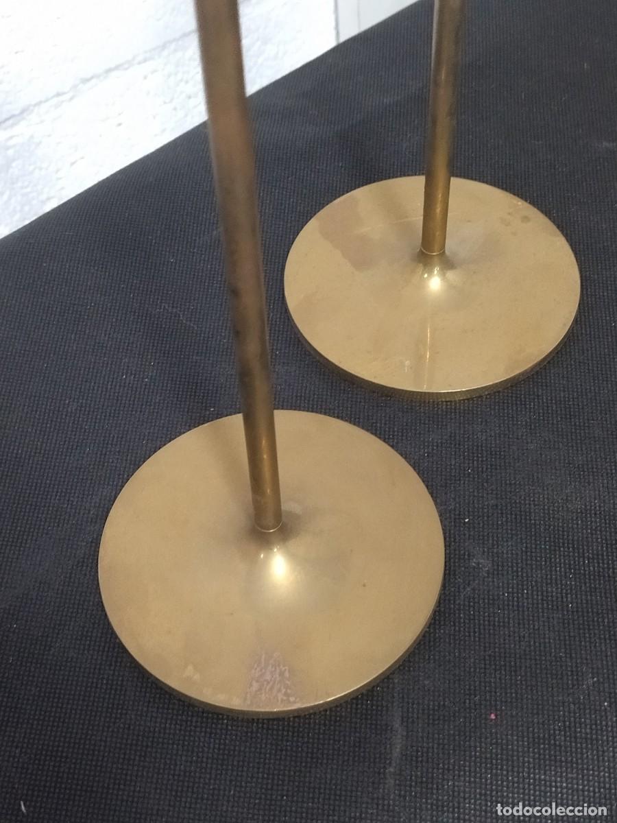Vintage: Candelabros metal pareja - Foto 3